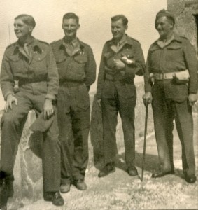 Bill Vincent (second from left) - Italy