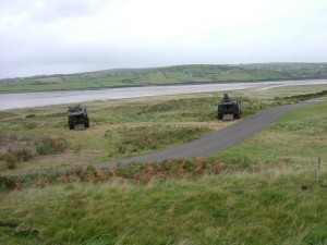 Armoured Personnel Carriers overlooking the River Erne