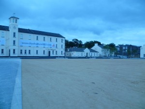 The former Ebrington Barracks and parade square