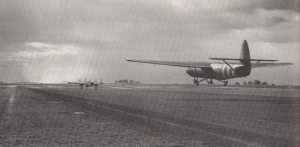 Horsa Glider taking off for Normandy