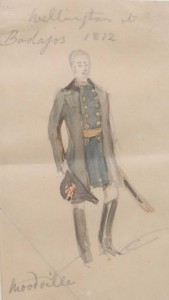 An original sketch of Wellington by Woodeville who was a prolific 19th century painter of military scenes.