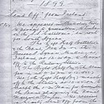Page 1 of bandsman Bryant's diary