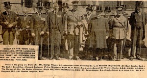 1939 - Dignitaries at the Laying up of 1st Bn's old Colours
