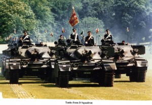 1985 New Standard  of the Dragoons is paraded