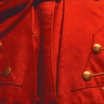 1812 - Rear of Pope's uniform showing the embroidered turn backs