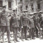 16th Division soldiers prepare to leave the Royal (Collins) Barracks, Dublin
