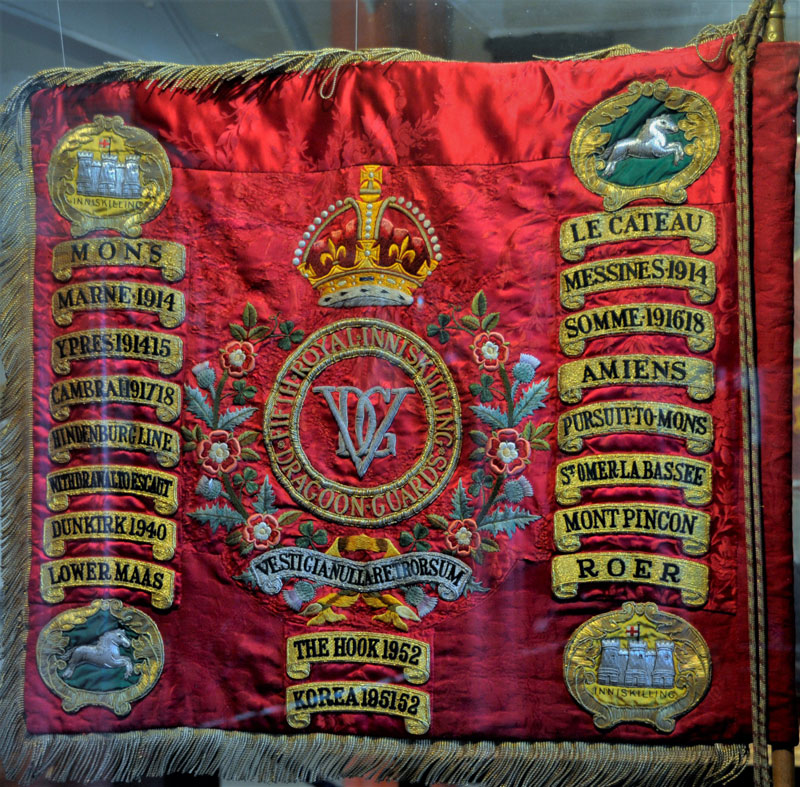 Standard of Vth Inniskilling Dragoon Guards presented in 1938