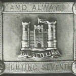 Design for a Piper's belt plate, showing battalion's motto
