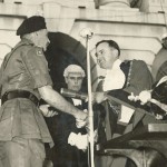 Lt Col Maxwell receives the scroll