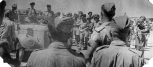 El Shatt, Egypt,  Jun 43, with General Montgomery, Brig Campbell VC and Lt Col O'Brien-Twohig
