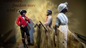 'Sometimes freedom wore a red coat' (Tableau in the Museum of the American Revolution, Philadelphia