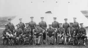 3rd Battalion Officers at Finner camp - 1910