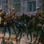 5th Lancers return to Mons, November 1918 (by permission of QRLNY Museum)