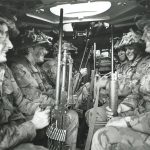 1974 - 2nd Bn mechanised Infantry training in an armoured personnel carrier (APC)