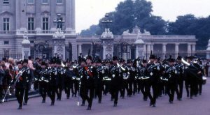 Band outside Buckingham Palace